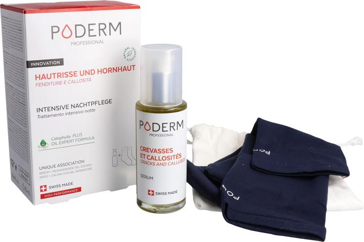 Actual product image Poderm Serum skin cracks and calluses 75ml + 1 pair of gel socks (Callus removers, 710.03 ml)