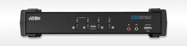 Produktbild Aten CS1764A, 4 Port KVM Switch, 2x USB, DVI