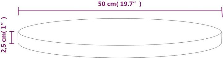 Produktbild VidaXL Kresten (50 x 2,5 cm)