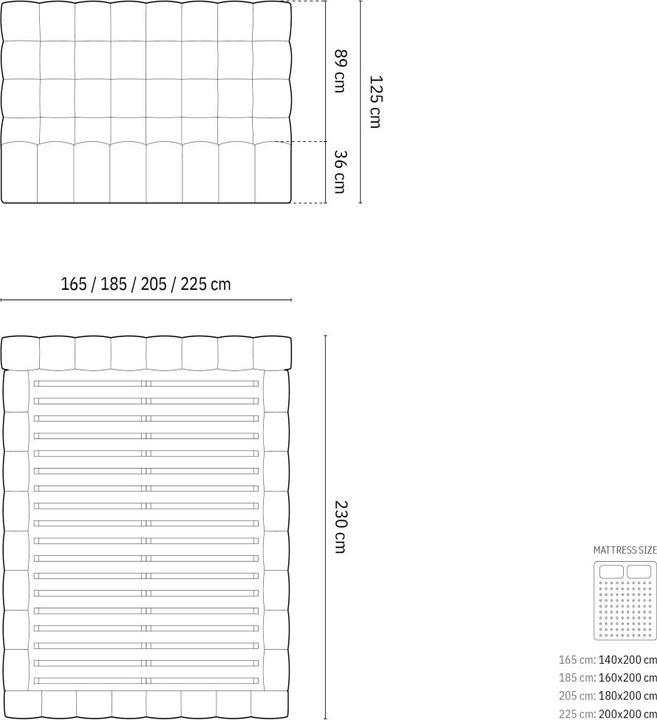 Produktbild Micadoni Mamaia (160 x 200 cm)
