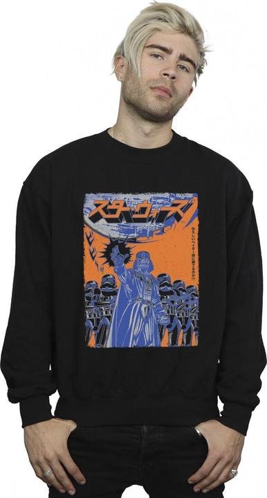 Actual product image Star Wars Mens Vader International Poster Sweatshirt (XL)
