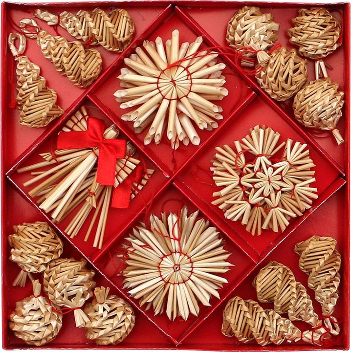 Actual product image SIGRO Tree pendant, straw (28 -part)