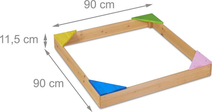 Actual product image Relaxdays sandpit