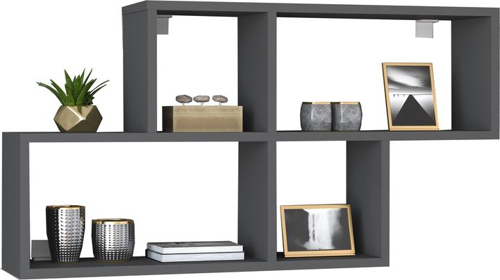 Produktbild VCM Holz Wandregal Hängeregal Regal Bücherregal Wandboard Deko Board Lusas (100 x 20 x 53 cm)