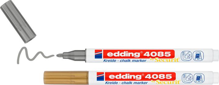 Image du produit Edding Marqueur à la craie 4085 vert pastel (Argent, Or, 2 mm, 2 x)