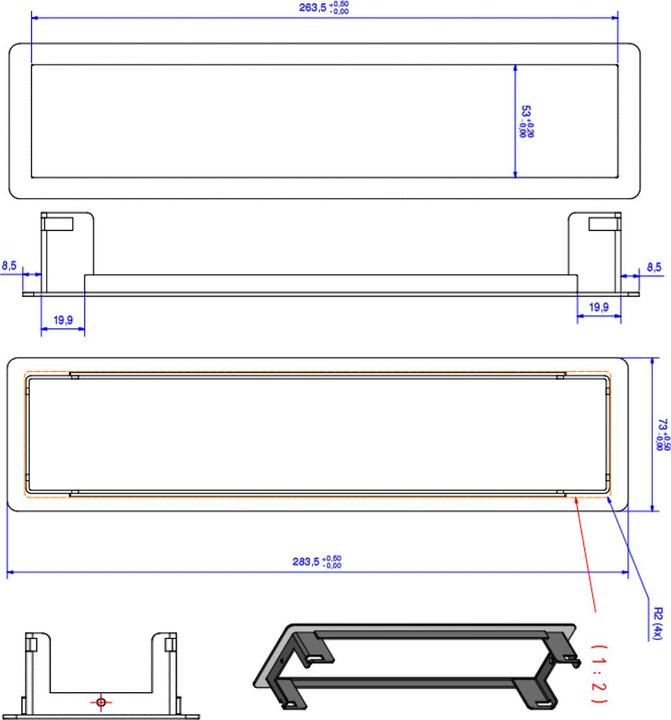 Produktbild Bachmann Power Frame Einbaurahmen (4 x)