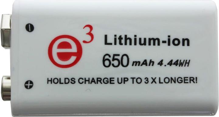 Actual product image AccuCell Rechargeable battery 9V block, 6LR61, 6F22 (1 pcs., 9V Block, 650 mAh)