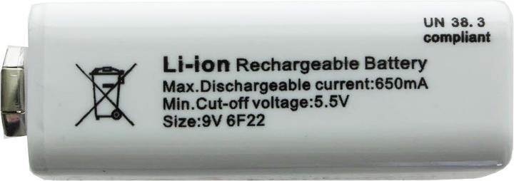 Actual product image AccuCell Rechargeable battery 9V block, 6LR61, 6F22 (1 pcs., 9V Block, 650 mAh)
