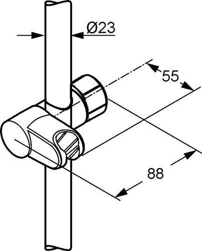 Immagine prodotto Kludi Guide di ricambio per barra a muro 23 mm