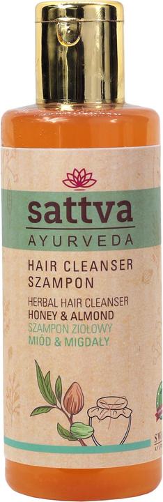Produktbild Sattva Ayurveda Haarshampoo Kräuterhonig und Mandeln 210 ml - Sattva (210 ml, Flüssiges Shampoo)
