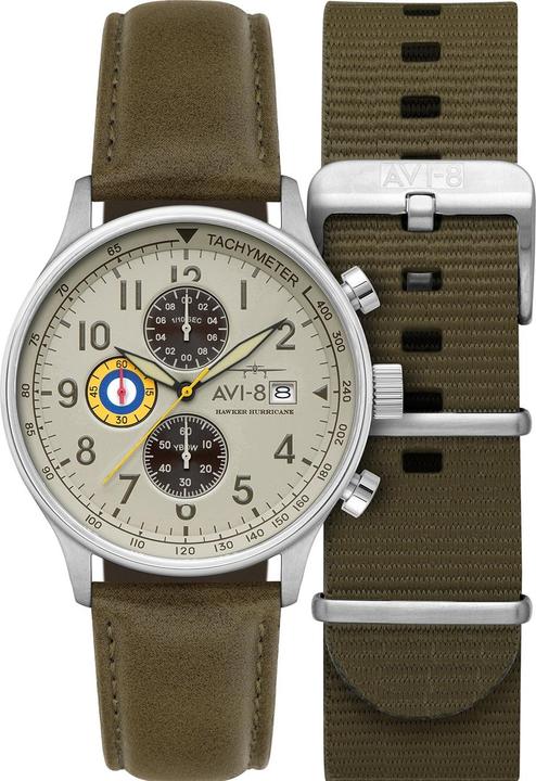 Actual product image AVI-8 AV-4011-1B Hawker Hurricane (Pilot watch)