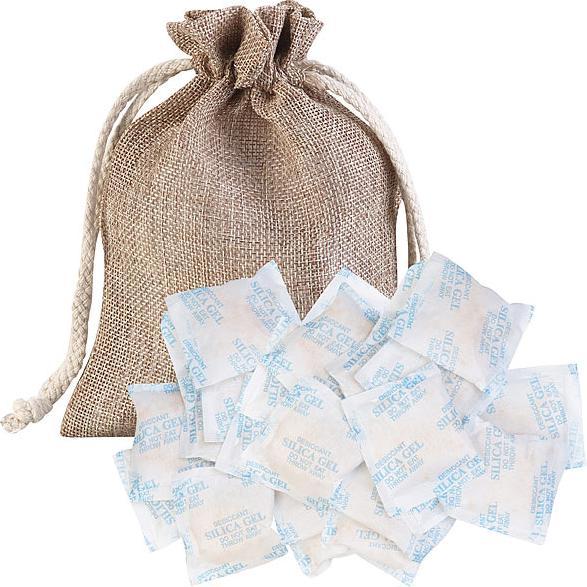 Actual product image Sichler Dehumidifier, 25 x 10g silica gel, cotton bag, regenerable