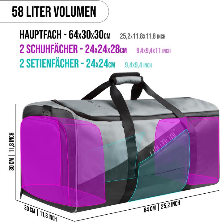 Actual product image Normani Sports bag 58 l east pass (58 l)