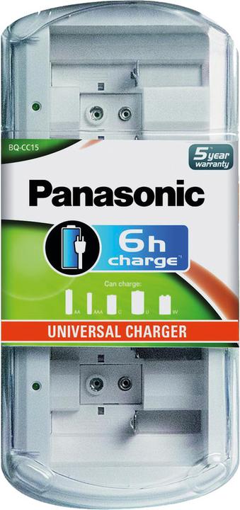 Actual product image Panasonic Universal Charger BQ CC15 (1 pcs., AA, D, AAAA, Chargers without battery)
