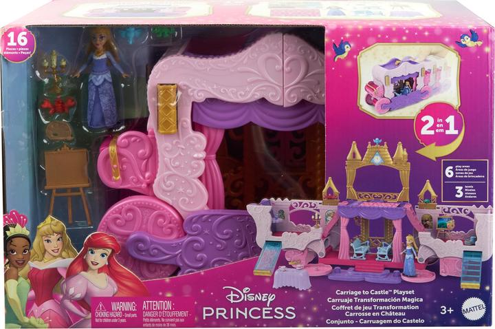 Image du produit Disney Princess Carriage To Castle Transforming Playset (Jeu de transformation de carrosse en château)