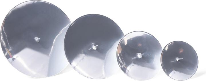 Actual product image Novaliv 8x Candle Holder Pillar Candle Advent Wreath 7,5cm SILVER Advent Wreath Advent Candle Holder