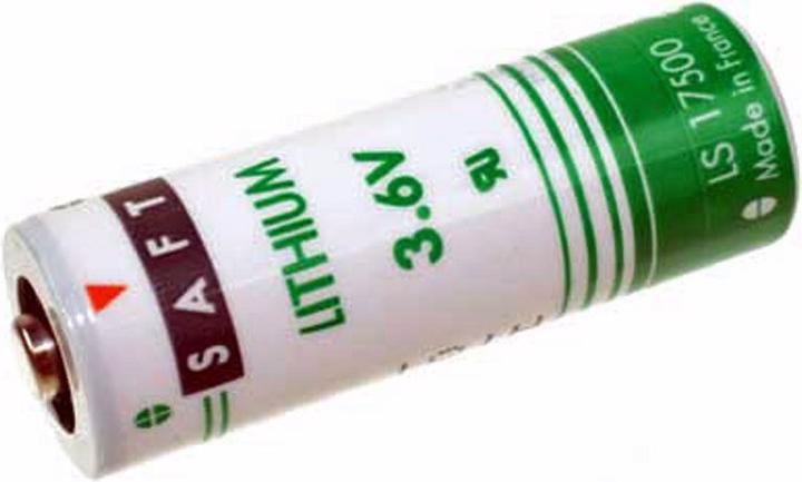 Actual product image Saft Battery LS17500, Size A, with solder tag U-shape (1 pcs., 14500, 3600 mAh)