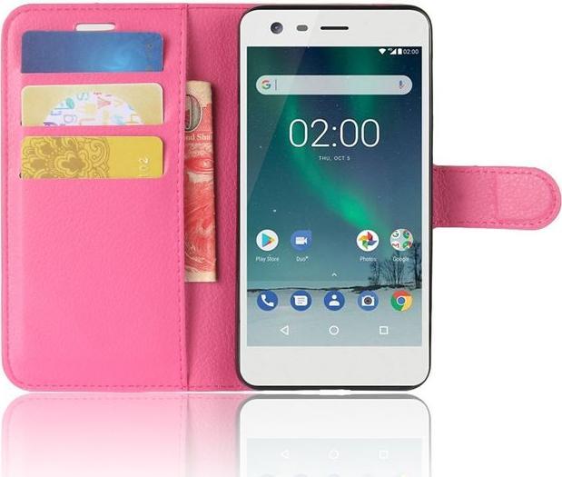 Actual product image MU Classic Leather cover with litchite texture (Nokia 2)