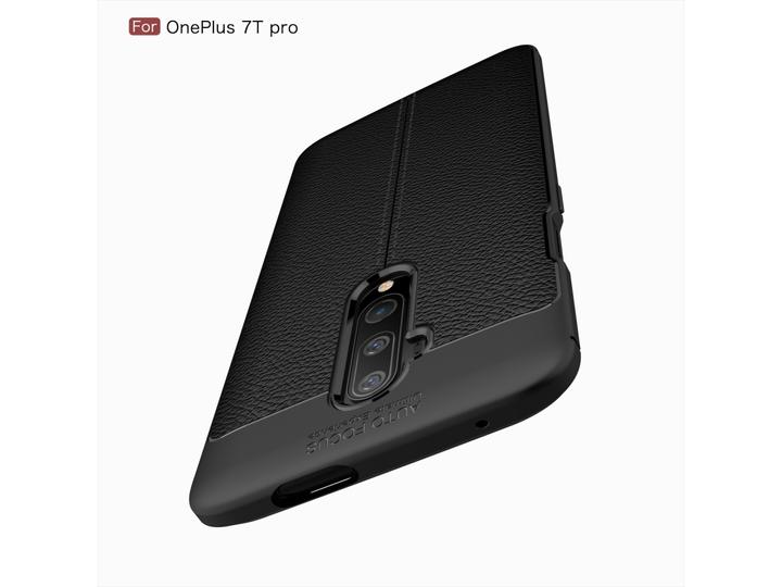 Produktbild Screenguard OnePlus 7T Pro Hülle Leather Design TPU Cover (OnePlus 7T Pro)
