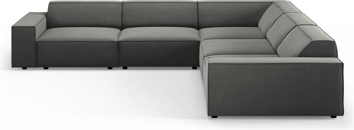 Actual product image Micadoni Velvet Symmetrical Corner Sofa, "Jodie", 6 Seats, 287x287x70Made in Europe (Corner sofa)