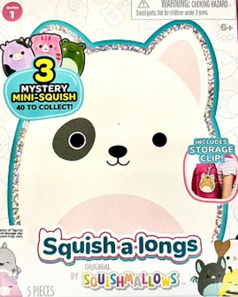 Actual product image Squishmallows Squish-a-longs 2,5 cm Nøglering 3-pak - flere varianter