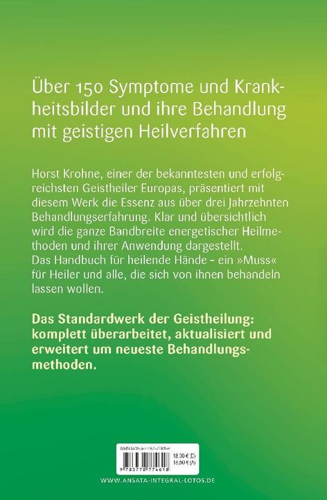 Immagine prodotto Handbuch für heilende Hände (Tedesco, Horst Krohne, 2012)