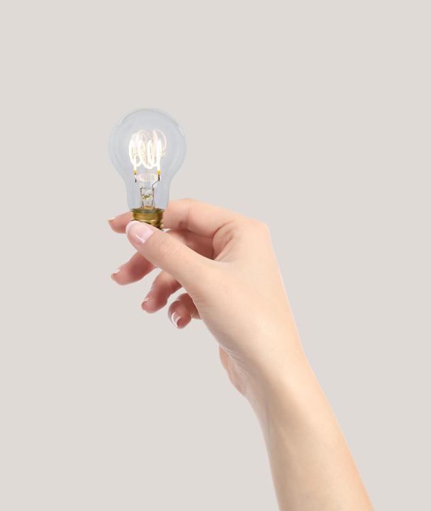 Produktbild Lucide A60 - Glühfadenlampe - Ø 6 cm - LED Dim. - E27 - 1x5W 2700K - Transparent 49042/05/60 (E27, 4.90 W, 460 lm, 1 x, G)