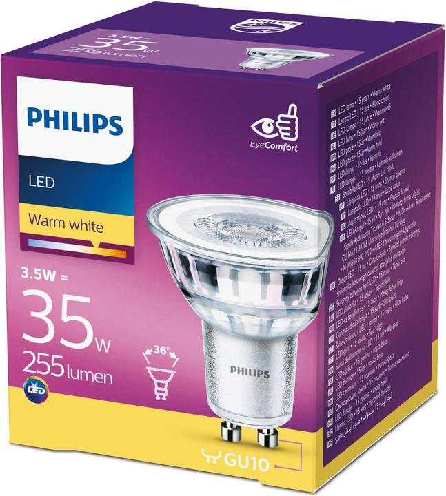 Image du produit Philips lampe LED (GU10, 3.50 W, 255 lm, 1 x, F)