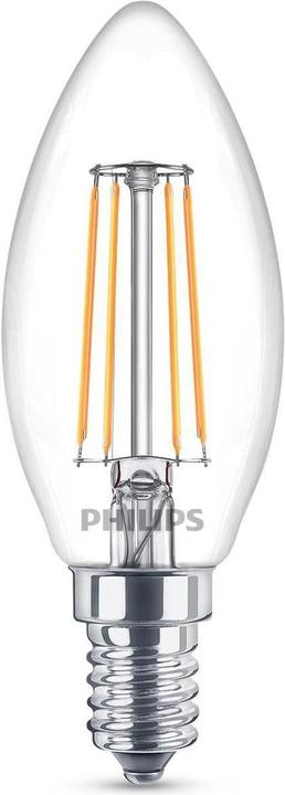 Image du produit Philips Lampe LED B35 4,3W (40W) WW ND (E14, 4.30 W, 470 lm, 2 x, F)