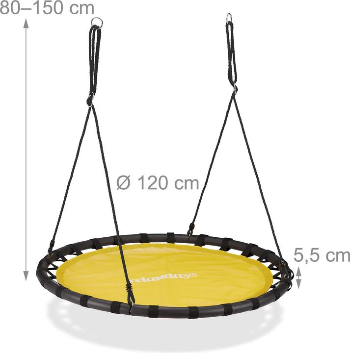 Actual product image Relaxdays 120 cm Nest Swing