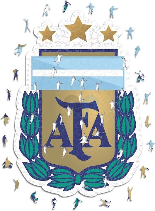 Produktbild Iconic Nationalmanschaft Argentinien- Logo - Holz Puzzle Grösse S (150 Teile) (150 Teile)