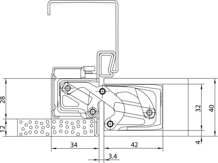 Produktbild Simonswerk SIMONS Türband TECTUS TE 311 3D FVZ,verdeckt, silberfärbig beschichtet