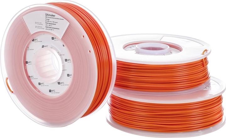 Actual product image Ultimaker Abs (ABS, 2.85 mm, 750 g, Orange)