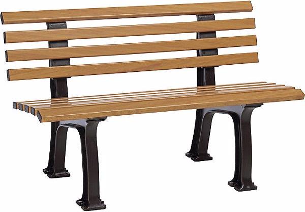 Produktbild Blome Parkbank aus Kunststoff, mit 9 Leisten, Breite 1200 mm, Holzoptik