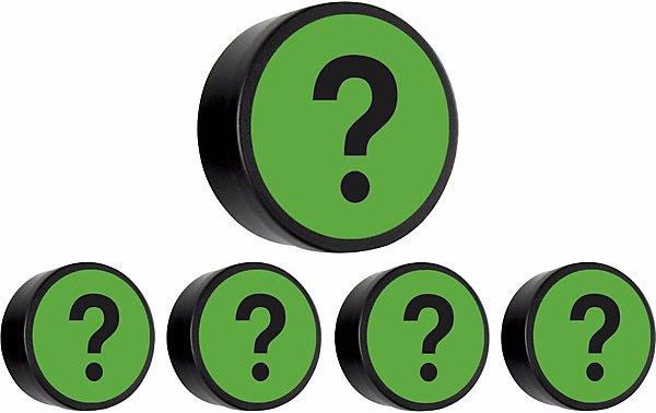 Image du produit smiT Plot magnétique rond QUESTION, Ø 35 mm, lot de 10, vert. (10 x)