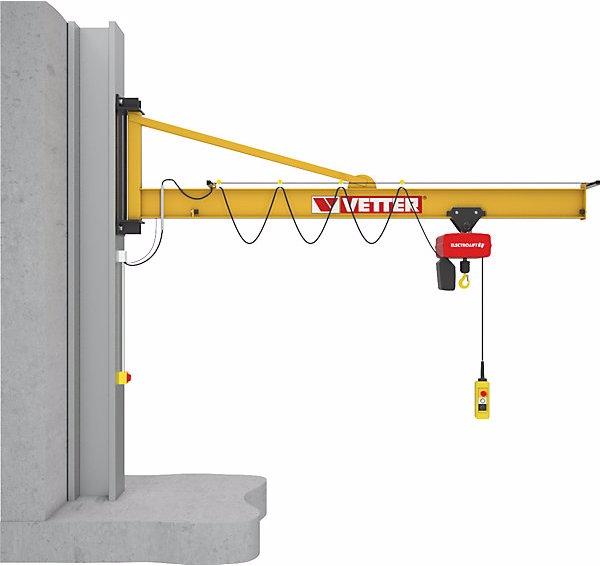 Produktbild Vetter Wandschwenkkran PRAKTIKUS PW, ohne Elektrokettenzug, TF 1000 kg, Ausladung 3 m