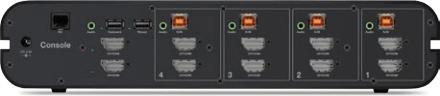 Produktbild Belkin F1DN204KVM-UNN4, 3840 x 2160 Pixel, 4K Ultra HD, Rack-Einbau, Schwarz