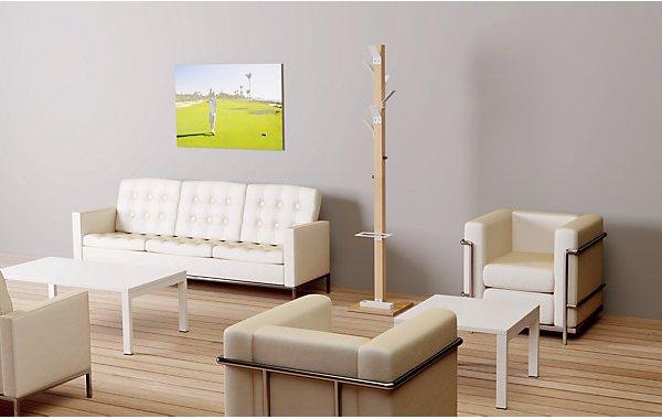 Immagine prodotto Paperflow Appendiabiti a stelo, legno massello, con portaombrelli e vaschetta di raccolta