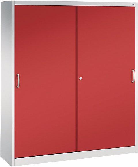 Actual product image C+P ACURADO sliding door cupboard, 6 shelves, 2 lockers, HxWxD 1950 x 1600 x 400 mm (160 x 40 x 195 cm)