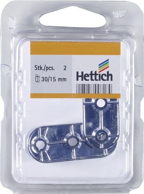 Produktbild Hettich Schrankrohr-Lager, für Rohrprofil oval 15 x 30 mm, verchomt (1 Stk.)