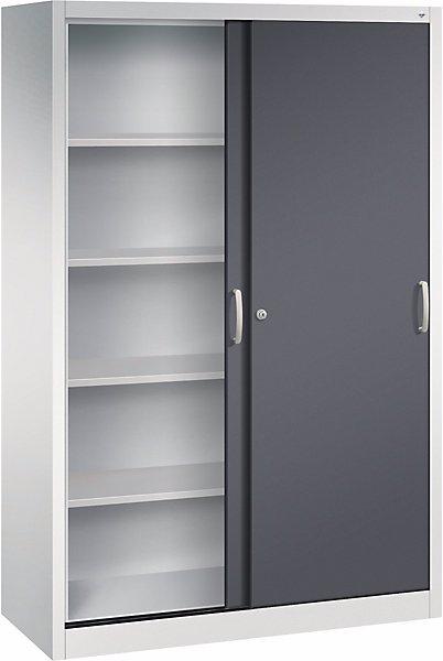 Produktbild C+P ACURADO Schiebetürenschrank, 4 FB, 1950x1200x500, l.grau/s.grau
