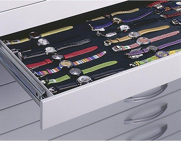 Image du produit C+P Armoire à plans, format A0, 8 tiroirs, hauteur 760 mm, vert viridin.