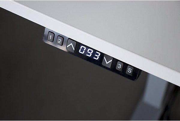 Actual product image Hammerbacher UPLINER-K - Desk, electric height adjustment, 640 - 1290 mm, WxD 1600 x 800 mm (1600 x 800 x 640 mm)
