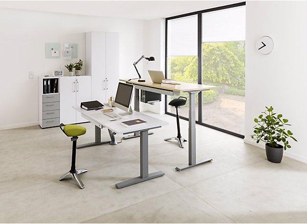 Actual product image Hammerbacher UPLINER-K - Desk, electric height adjustment, 700 - 1200 mm, WxD 1600 x 800 mm (1600 x 800 x 700 mm)