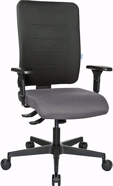 Immagine prodotto eurokraft pro Sedia girevole da ufficio V1, schienale imbottito, nero / antracite.
