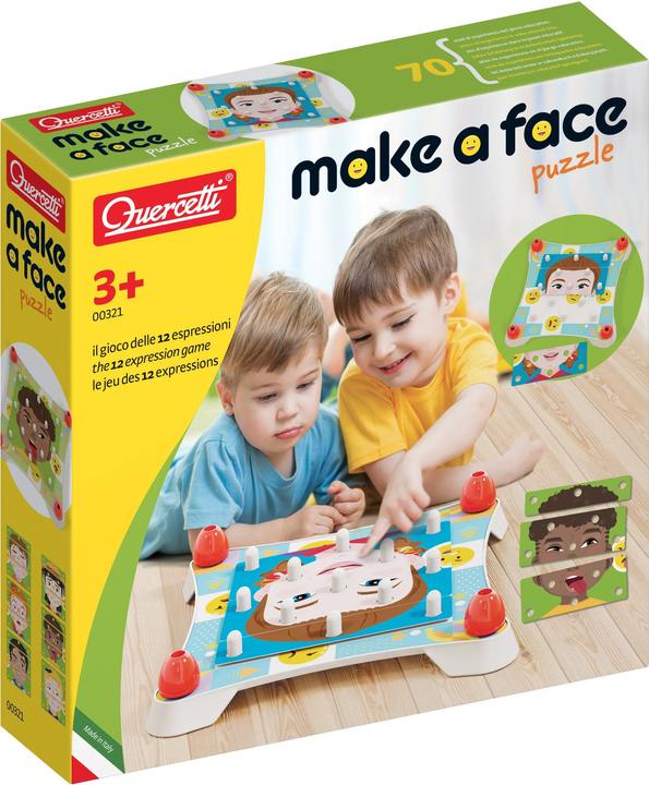Actual product image Quercetti Make a face puzzle (36 pieces)