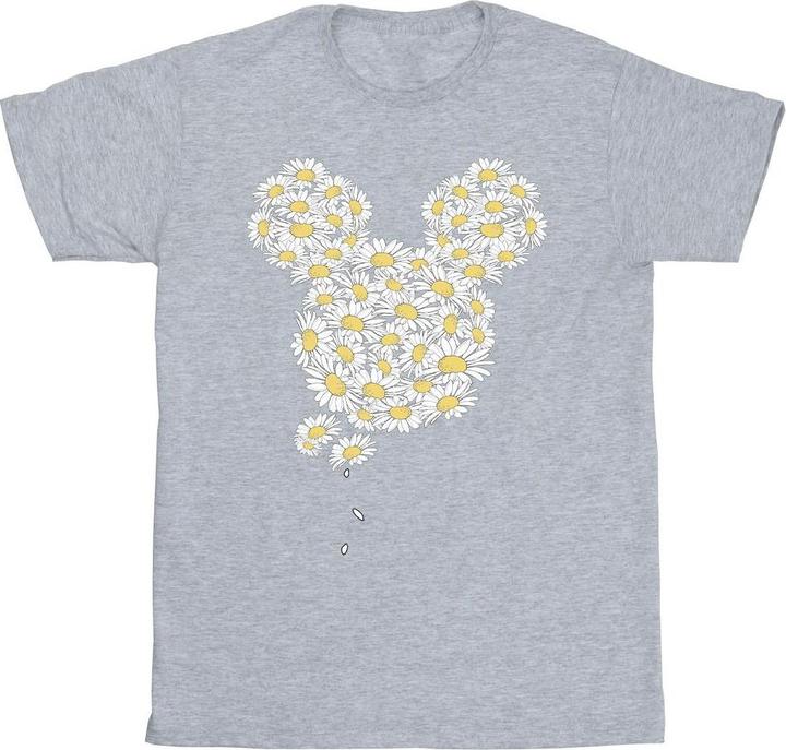 Actual product image Mickey Mouse Mens Chamomile Head Cotton T-Shirt (L)