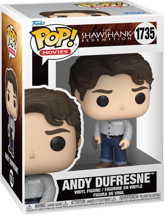Image du produit Funko Les Condamnés POP! Movies Figurine vinyle Andy Dufresne 9 cm
