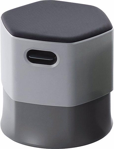 Produktbild Rocada Hocker VICTORIA, höhenverstellbar 440 - 560 mm, anthrazit