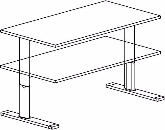 Actual product image Hammerbacher UPLINER-K - Desk, electric height adjustment, 700 - 1200 mm, WxD 1600 x 800 mm (1600 x 800 x 700 mm)